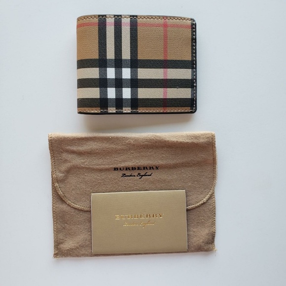 Burberry Tartan Check Bi-Fold Wallet - Beige - Picture 5 of 5